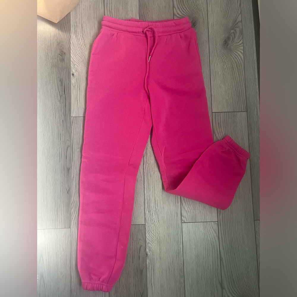 pink joggers size xs